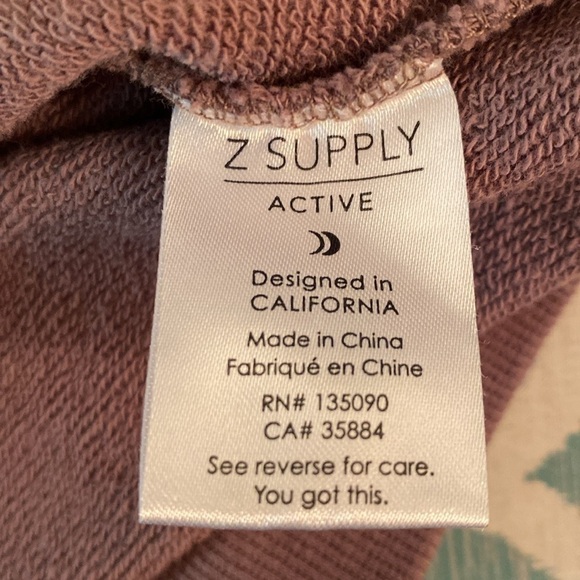 Z SUPPLY ACTIVE It's a Good Day Sweatshirt Twilight Size XS - Picture 5 of 7